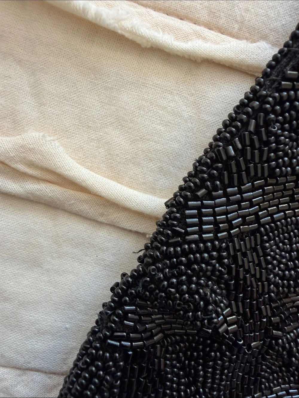 Vintage Walborg Black Beaded Kiss-Lock Clutch!